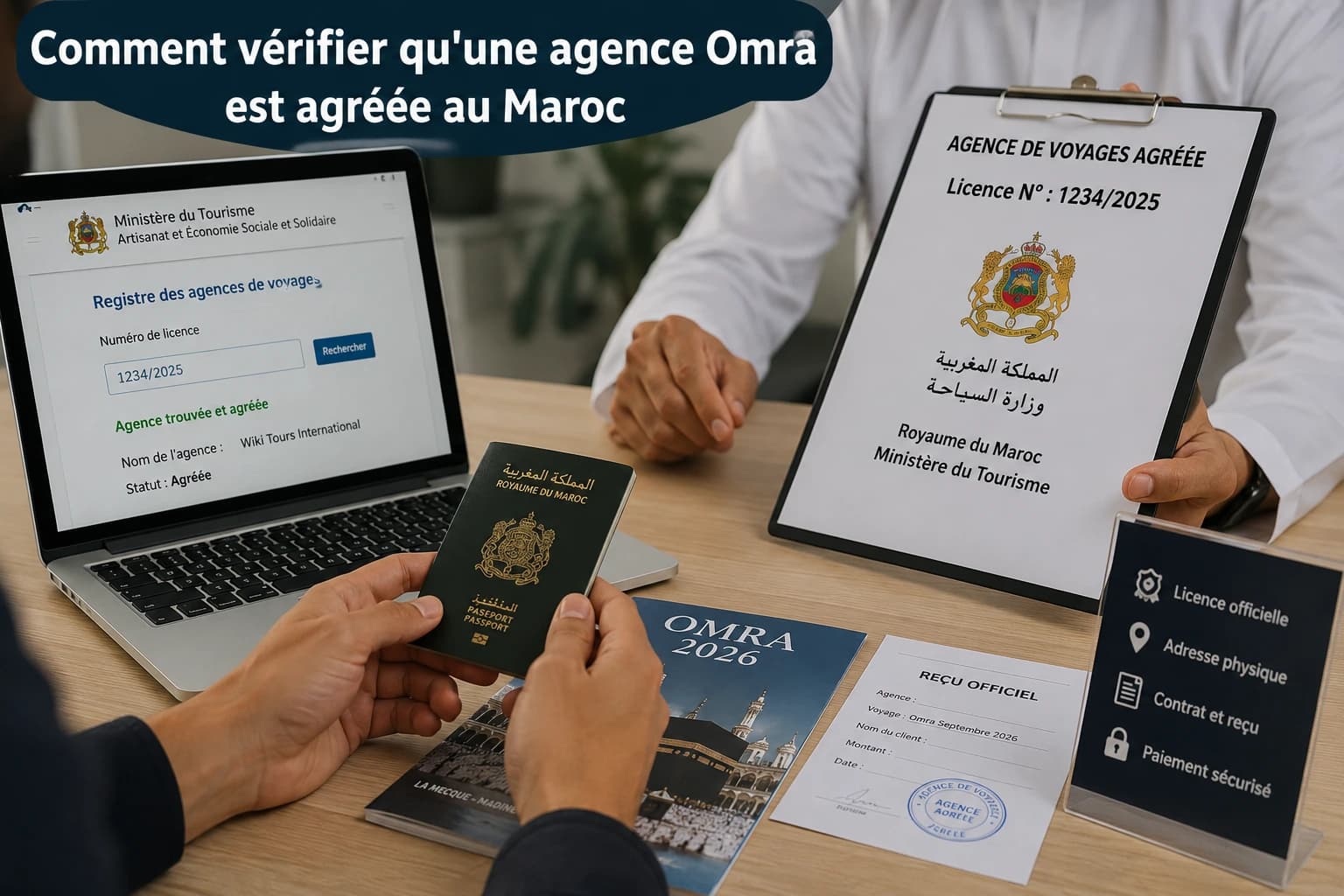Comment vérifier qu'une agence Omra est agréée au Maroc